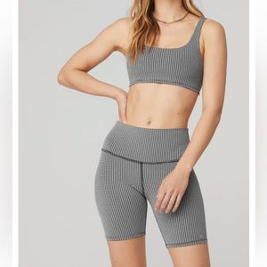 Alo Micro Houndstooth Bra Size Small